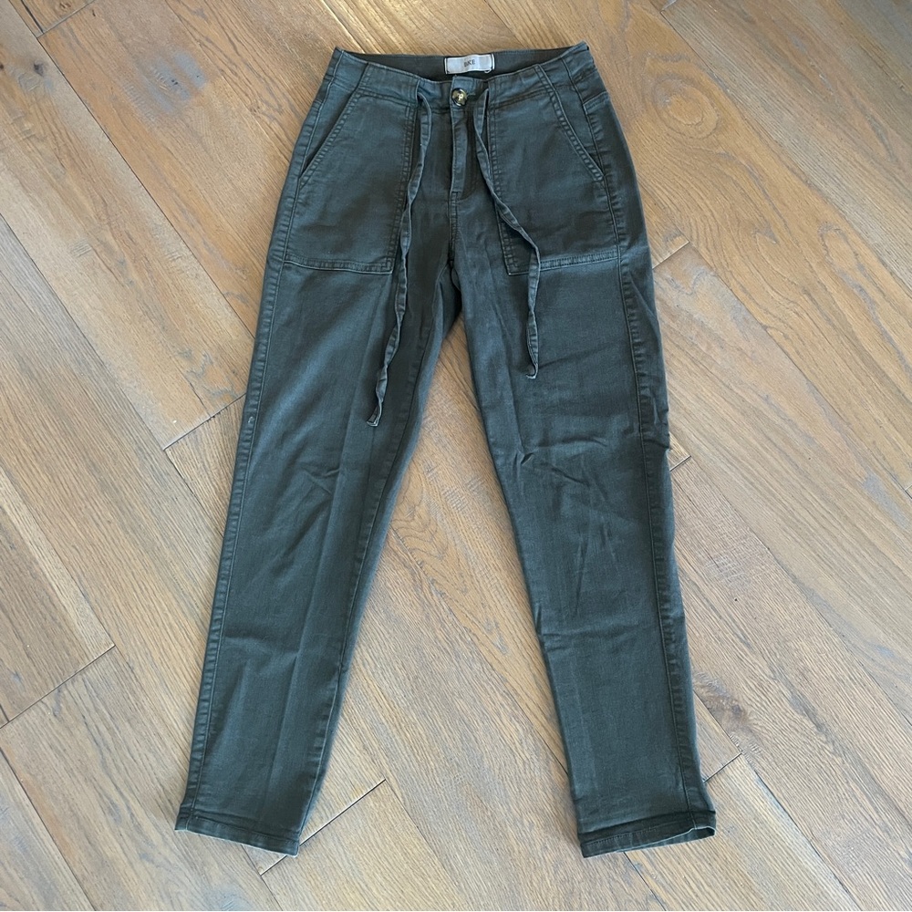 BKE Olive Green Cargo Style Skinny Ankle Pants